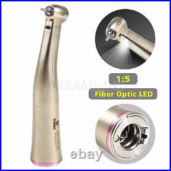 1-10Dental 15 Increasing Fiber Optic Contra Angle Low Speed Handpiece OEM