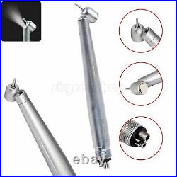 10 Dental LED 45° Degree Surgical High Speed Turbine Handpiece Push 4 Holes spz