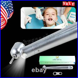 10 Dental LED 45° Degree Surgical High Speed Turbine Handpiece Push 4 Holes spz