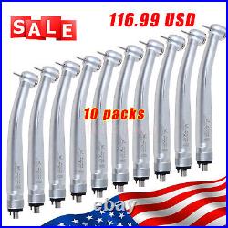 10 NSK PANA MAX Style Dental High Speed Handpiece Push Button 4Hole Big Turbine