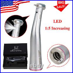 15 LED Handpiece Fit Dental Brushless Electric Micro Motor Red Ring Inner Spray