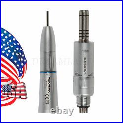 2 Dental Slow Low Speed Inner Spray Straight Nosecone + Air Motor Handpiece YJ