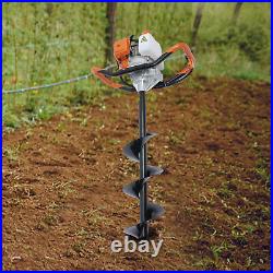 2 Stroke 2.4HP 52cc Post Hole Digger Earth Auger Gasoline One Man Machine SALE