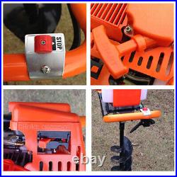 2 Stroke 2.4HP 52cc Post Hole Digger Earth Auger Gasoline One Man Machine SALE