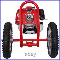 49cc 2-Stroke Hand Push Lawn Mower Gas Powered 3-in-1 Walk-Behind Lawn Mower