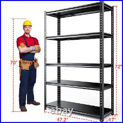 5-Tier Heavy Duty steel Shelving Garage Shelves Utility Rack Adjustable 2200lbs