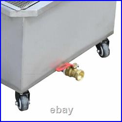 55L Fryer Oil Filter Cart Machine Commercial Kitchen Oil Filtration System SALE