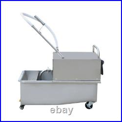 55L Fryer Oil Filter Cart Machine Commercial Kitchen Oil Filtration System SALE