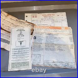 77 Pontiac Grand Prix Window Sticker, warranty, manifest, sales Receipt All Match #