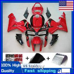 ABS Injection Mold Bodywork Fairing Kit For Honda CBR600RR 2005 2006 F5 Red