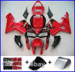 ABS Injection Mold Bodywork Fairing Kit For Honda CBR600RR 2005 2006 F5 Red