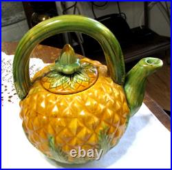 Antique Majolica Pineapple Teapot or Coffee Pot ON SALE