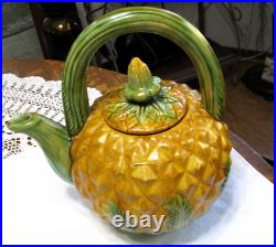 Antique Majolica Pineapple Teapot or Coffee Pot ON SALE