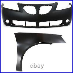 Bumper Cover Fascia Front Coupe Sedan for Pontiac G6 2005-2009