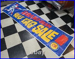 Chevrolet OK Used Cars Dealer Sign 84x 24 Grand Slam Red Tag Sale Vinyl Banner