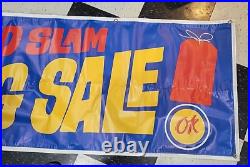 Chevrolet OK Used Cars Dealer Sign 84x 24 Grand Slam Red Tag Sale Vinyl Banner