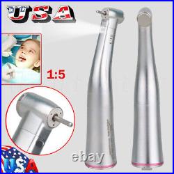 Dental 15 Contra Angle Electric Handpiece Fiber Optic Fit KAVO NSK Red Ring