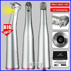 Dental 15 Fiber Optic LED Contra Angle Handpiece Fit NSK Electric Motor SALE