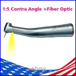 Dental 15 Fiber Optic LED Increasing Contra Angle Handpiece Inner Water Spray