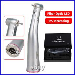 Dental 15 Increasing Fiber Optic LED Contra Angle Handpiece E-type Fit NSK