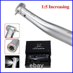 Dental 15 Increasing LED Red Ring Contra Angle Handpiece Fit NSK Motor