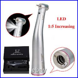 Dental 15 Optic LED Contra Angle Increasing Handpiece Internal triple way F/NSK