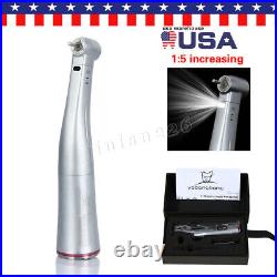 Dental Ti-Max 15 Fiber Contra Angle Inner Water Spray Handpiece X95L Fit NSK CE