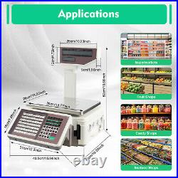 Digital Deli Meat Food Computing Retail Price Scale 66LBs Retail with TD printer