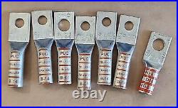 HUGE SALE! Assorted Burndy TB Woods Short/Long Barrel Crimp Lugs + Warranty