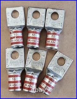 HUGE SALE! Assorted Burndy TB Woods Short/Long Barrel Crimp Lugs + Warranty