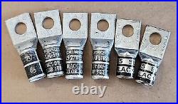 HUGE SALE! Assorted Burndy TB Woods Short/Long Barrel Crimp Lugs + Warranty