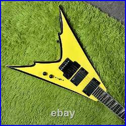 Hot Sale High Quality 6-string Yellow Flying V Electric Guitar Quality Guarantee