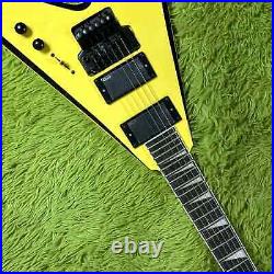 Hot Sale High Quality 6-string Yellow Flying V Electric Guitar Quality Guarantee