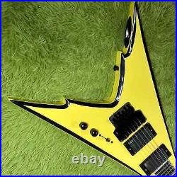 Hot Sale High Quality 6-string Yellow Flying V Electric Guitar Quality Guarantee