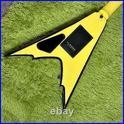 Hot Sale High Quality 6-string Yellow Flying V Electric Guitar Quality Guarantee