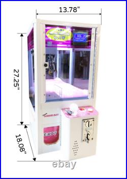 Mini Claw Machine Coin Operated Arcade Games Machines Christmas for sale- White