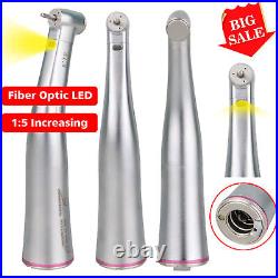 NSK Style E-type Dental 15 Handpiece Fiber Optic Contra Angle High Speed Red RI