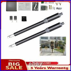 New Automatic Arm Dual Swing Gate Opener Heavy Duty Kit Electric Remote Control