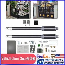 New Automatic Arm Dual Swing Gate Opener Heavy Duty Kit Electric Remote Control