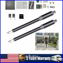 New Automatic Arm Dual Swing Gate Opener Heavy Duty Kit Electric Remote Control