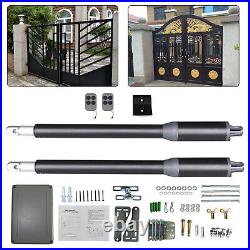 New Automatic Arm Dual Swing Gate Opener Heavy Duty Kit Electric Remote Control