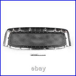 New Rivet Style Mesh Grille+Shell For Ram 1500 2500 3500 2006-2008 Chrome