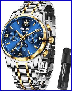 OLEVS Automatic Mechanical Watches for Men Self Winding Waterproof Stainless Ste