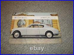 Original 1956 Lancia Aurelia GT 2500 Sport Coupe Factory Sales Brochure RARE