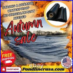 Pond Liner 20x20 Lifetime warranty, resistant, Strong, Autumn sale, Free Shipping