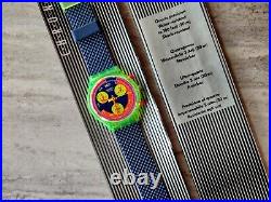 Swatch Originals Grand Prix 37mm SCJ101 NOS Circa 1992 RARE BRAND NEW SALE