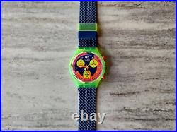 Swatch Originals Grand Prix 37mm SCJ101 NOS Circa 1992 RARE BRAND NEW SALE