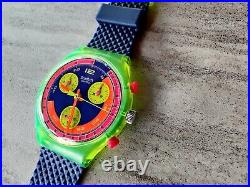 Swatch Originals Grand Prix 37mm SCJ101 NOS Circa 1992 RARE BRAND NEW SALE