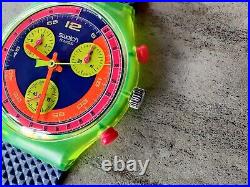 Swatch Originals Grand Prix 37mm SCJ101 NOS Circa 1992 RARE BRAND NEW SALE