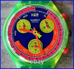 Swatch Originals Grand Prix 37mm SCJ101 NOS Circa 1992 RARE BRAND NEW SALE